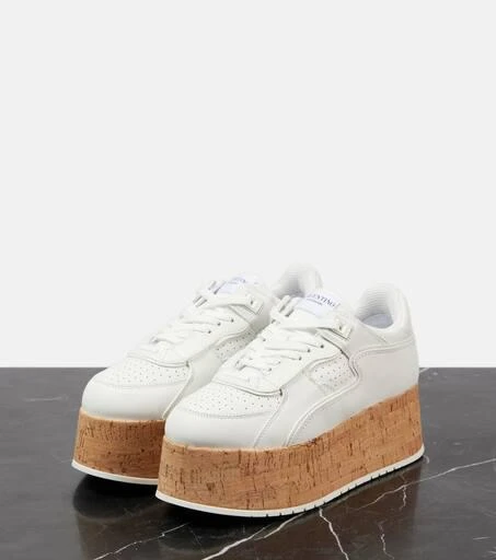 Valentino Freedots XL leather platform sneakers 4