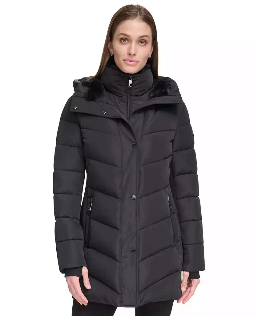 Calvin Klein Women
s Hooded Puffer Coat 1
