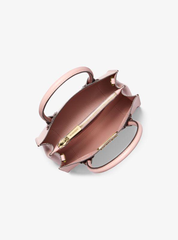 Michael Kors Mercer Medium Two-Tone Pebbled Leather Crossbody Bag