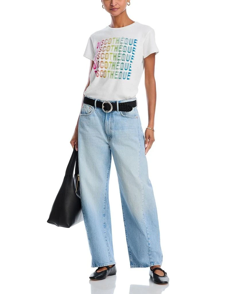 MOTHER The Full Pipe Flood High Rise Barrel Jeans in Back Pedal 2
