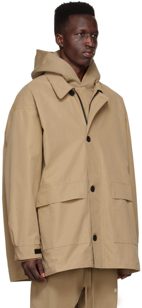 Essentials Tan Cotton Jacket