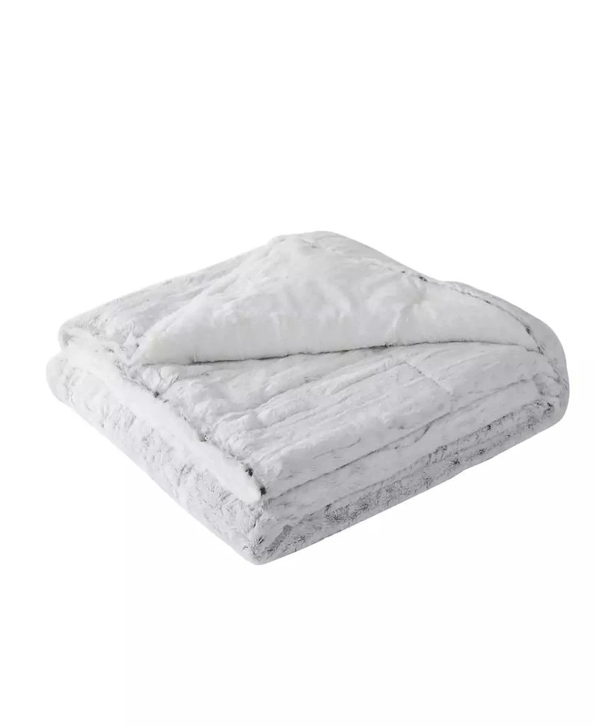 Christian Siriano New York Christian Siriano Snow Leopard Luxury Faux-Fur Throw, 60" x 70" 6