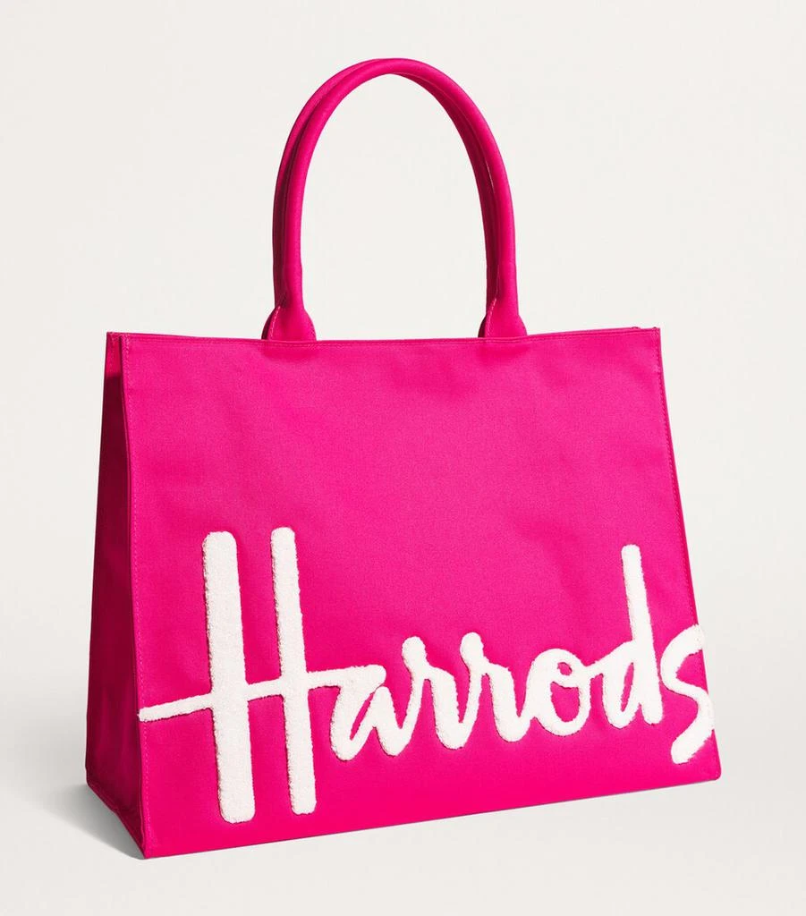 Harrods Large Cotton Logo Tote Bag 3