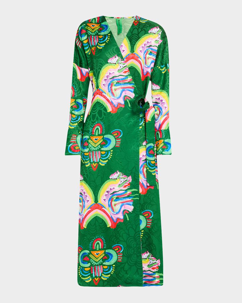 Rianna + Nina Maggie Fantasia Print Wrap Dress