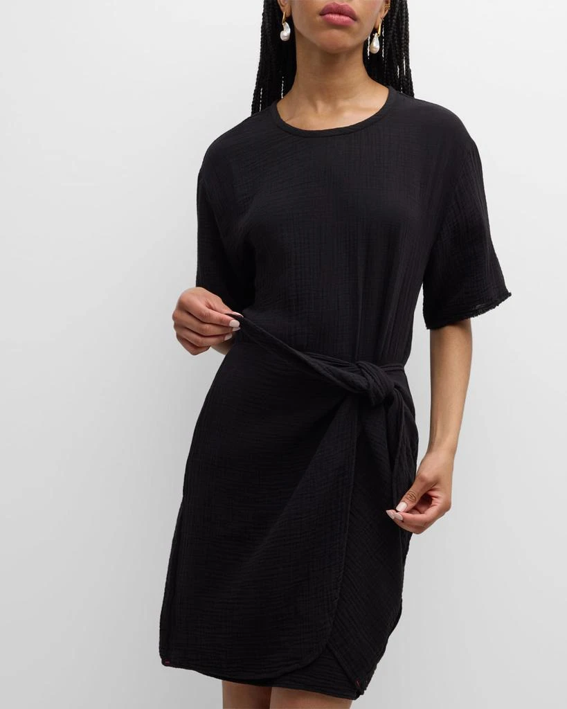 XIRENA Emme Cotton Gauze Mini Wrap Dress 7