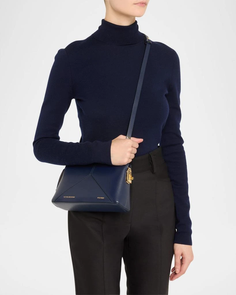 Victoria Beckham The Victoria Zip Leather Crossbody Bag 2