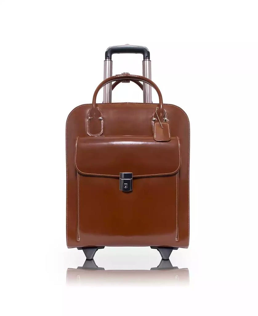 McKlein Uptown Leather Wheeled Laptop Briefcase 5