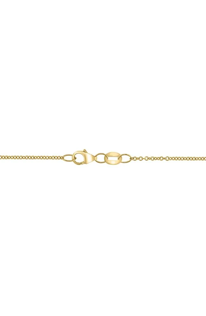 Effy 14K Yellow Gold Diamond Mother of Pearl Pendant Necklace 3