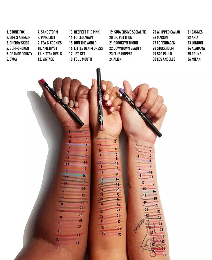 NYX Professional Makeup Suede Matte Lip Liner 3