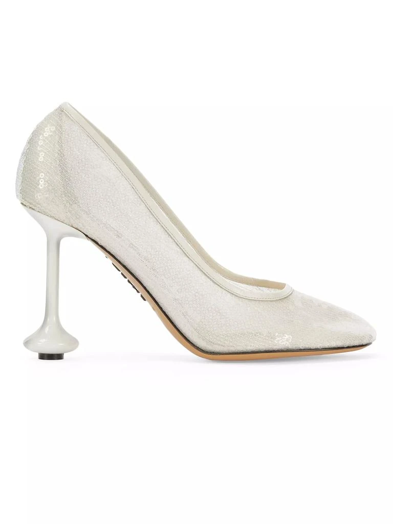 Loewe Toy 90MM Sequin Sculptural Pumps 1