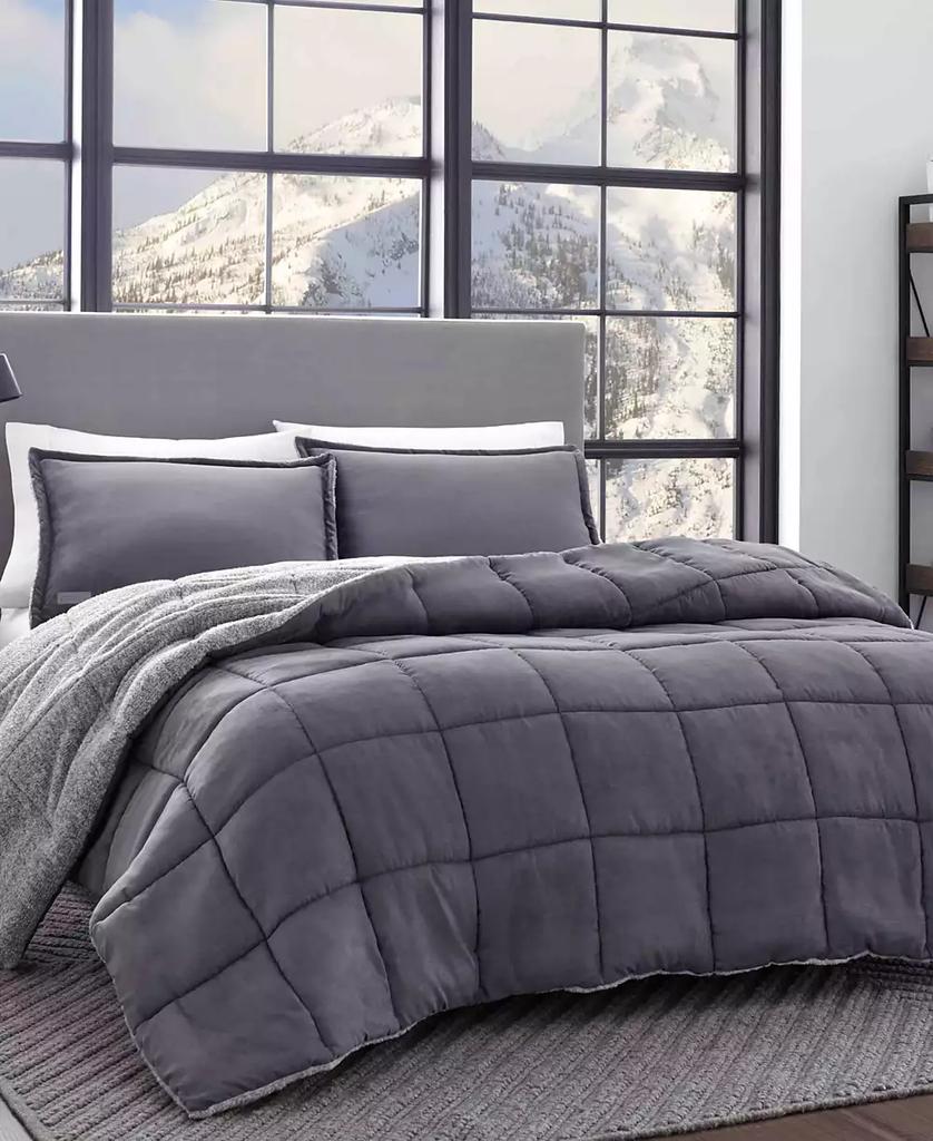 Eddie Bauer Sherwood Reversible Micro-suede Sherpa Comforter Set