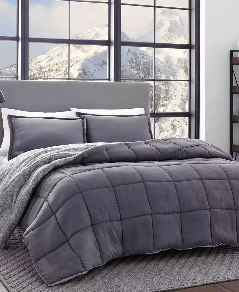 Eddie Bauer Sherwood Reversible Micro-suede Sherpa Comforter Set 1