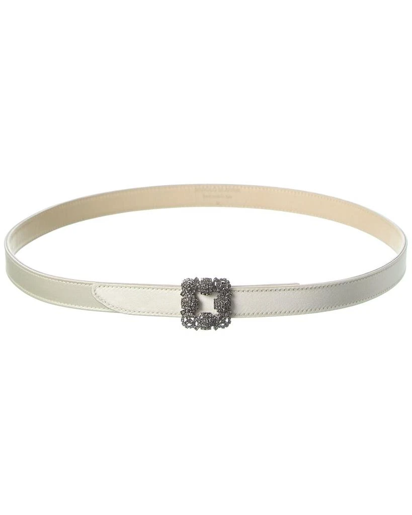 Manolo Blahnik Hangisi 20 Satin Belt 1