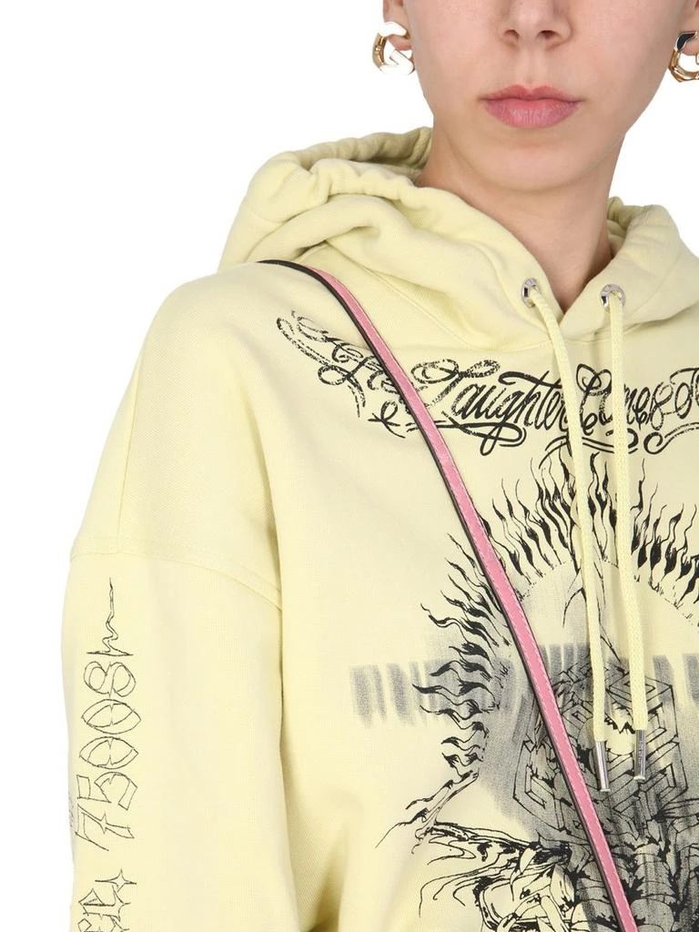 Givenchy Givenchy Graphic Printed Cropped Hoodie 4
