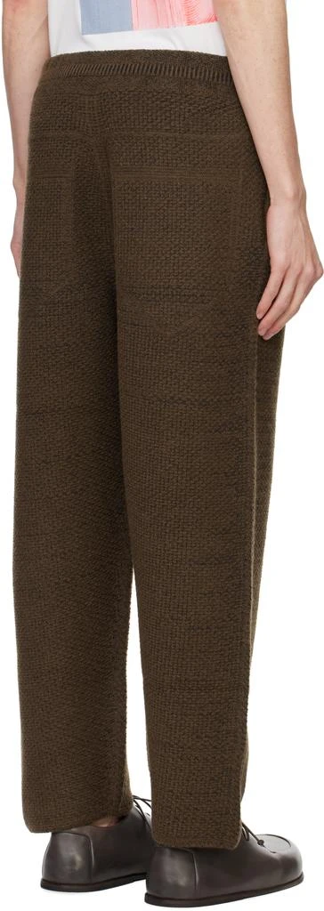 Homme Plissé Issey Miyake Brown Rustic Knit Sweatpants 3