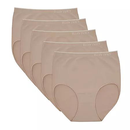 Ellen Tracy Ellen Tracy Women's 5-Pack Seamless Brief