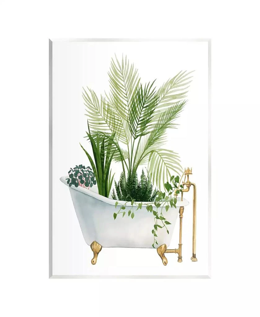 Stupell Industries Various Plants in Vintage-Like Tub Wall Plaque Art