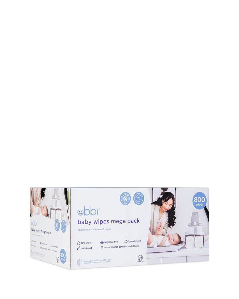 Ubbi Baby Wipes Value Pack, 800 Count 1