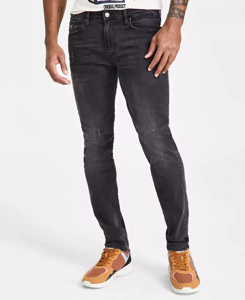 GUESS Men’s Distressed Slim Tapered Fit Jeans 1