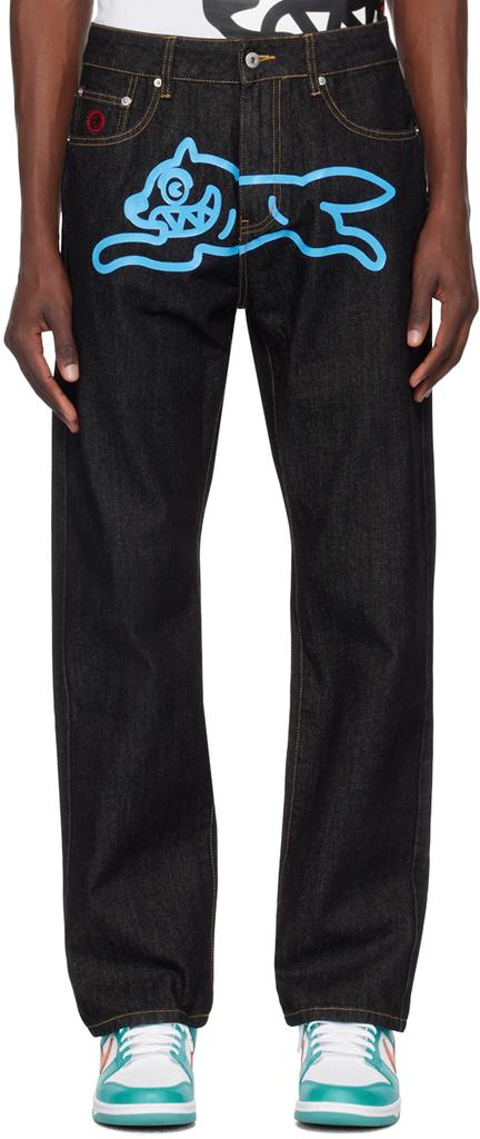 Icecream Black Running Dog Double Scoop Jeans - Pants