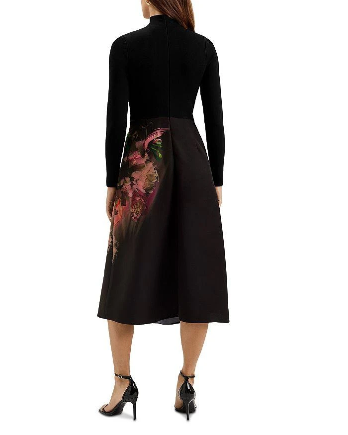 Ted Baker London Asnes Floral Mixed Media Dress 3