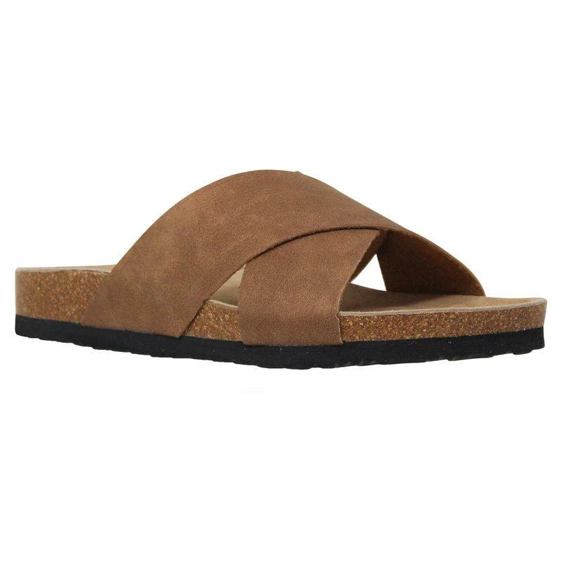 SOBEYO Classic Cork Sandals Criss-Cross Strap Slip 1