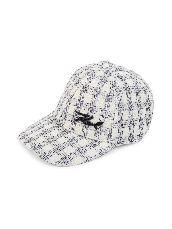 Karl Lagerfeld Paris Tweed Baseball Cap