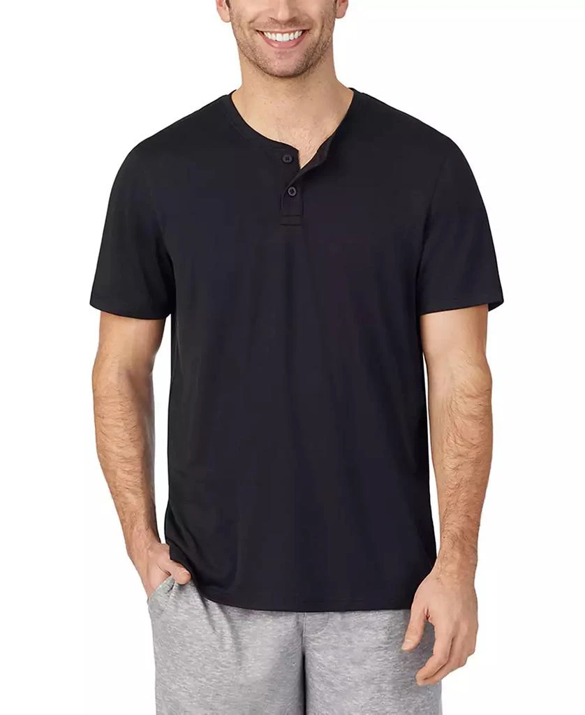 Cuddl Duds Men's Far-Infrared Enhance Sleep Short Sleeves Henley Top 1
