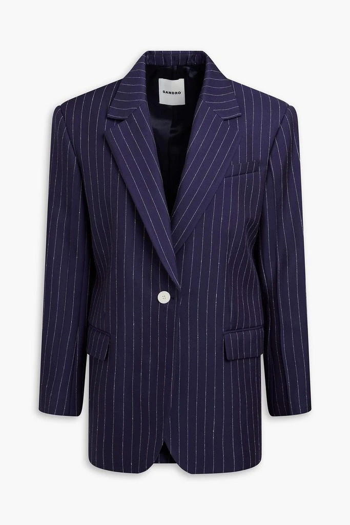 Sandro Pinstriped twill blazer 1