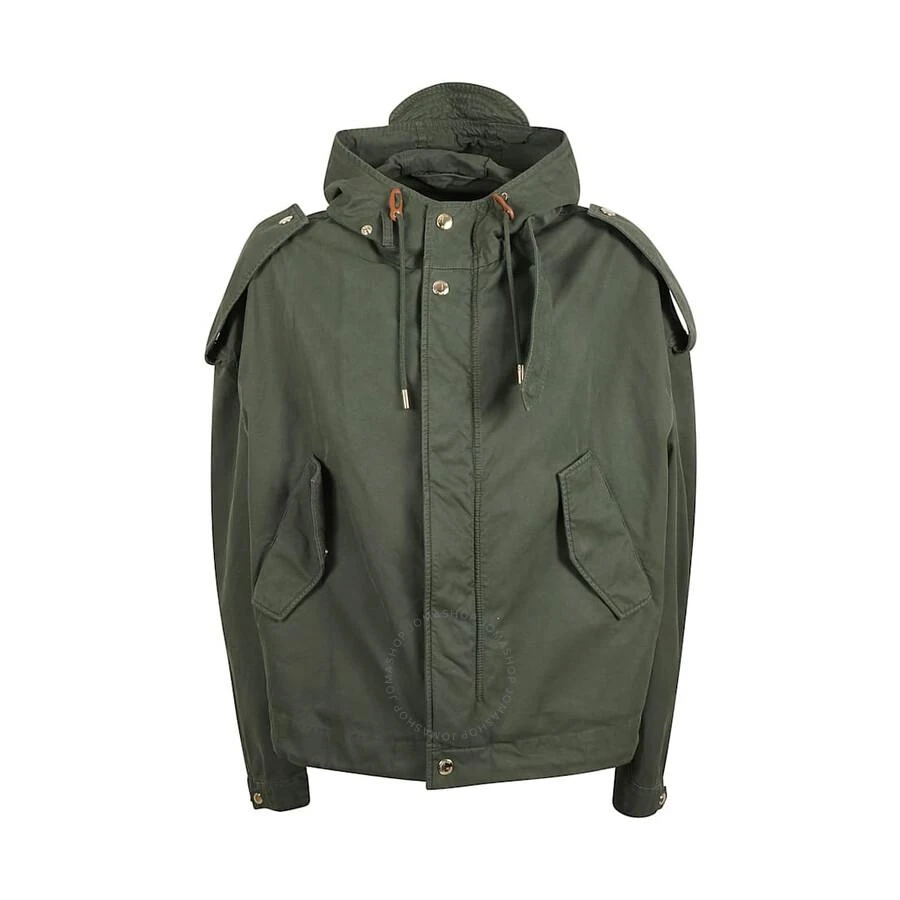 Alexander McQueen Men's Green Hooded Jacket 1