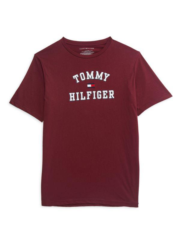 Tommy Hilfiger Boy's Logo Varsity Crewneck Tee