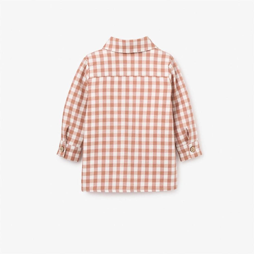 Elegant Baby Elegant Baby - Unisex Kids Gingham Button Down Shirt
