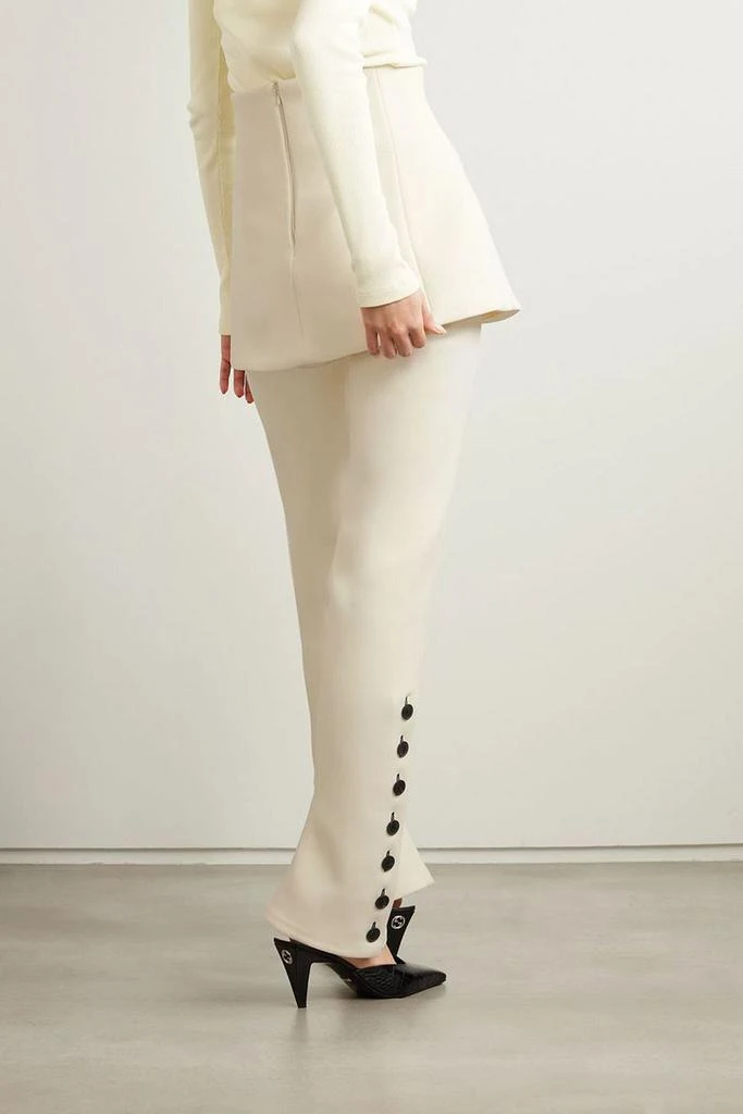 A.W.A.K.E. Mode Basque layered woven flared pants 3