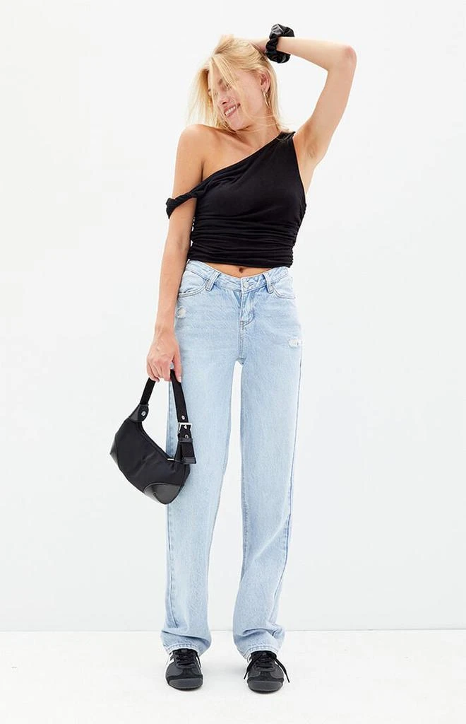 PacSun Light Indigo V-Dip '90s Boyfriend Jeans 1