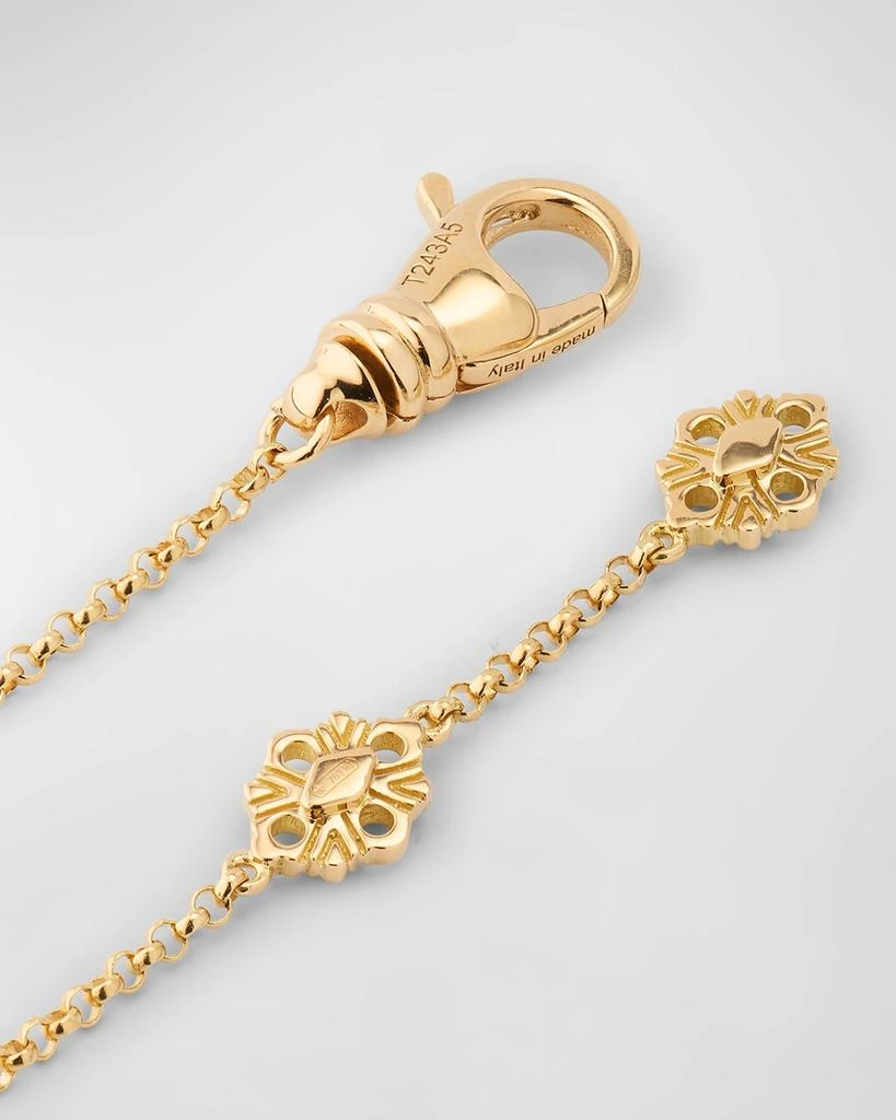 Buccellati Opera Tulle 18K Yellow Gold Pendant Necklace with Onyx, Large 4