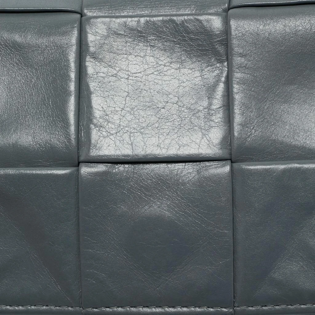 Bottega Veneta Bottega Veneta Grey Intrecciato Leather Mini Candy Cassette Crossbody Bag 5