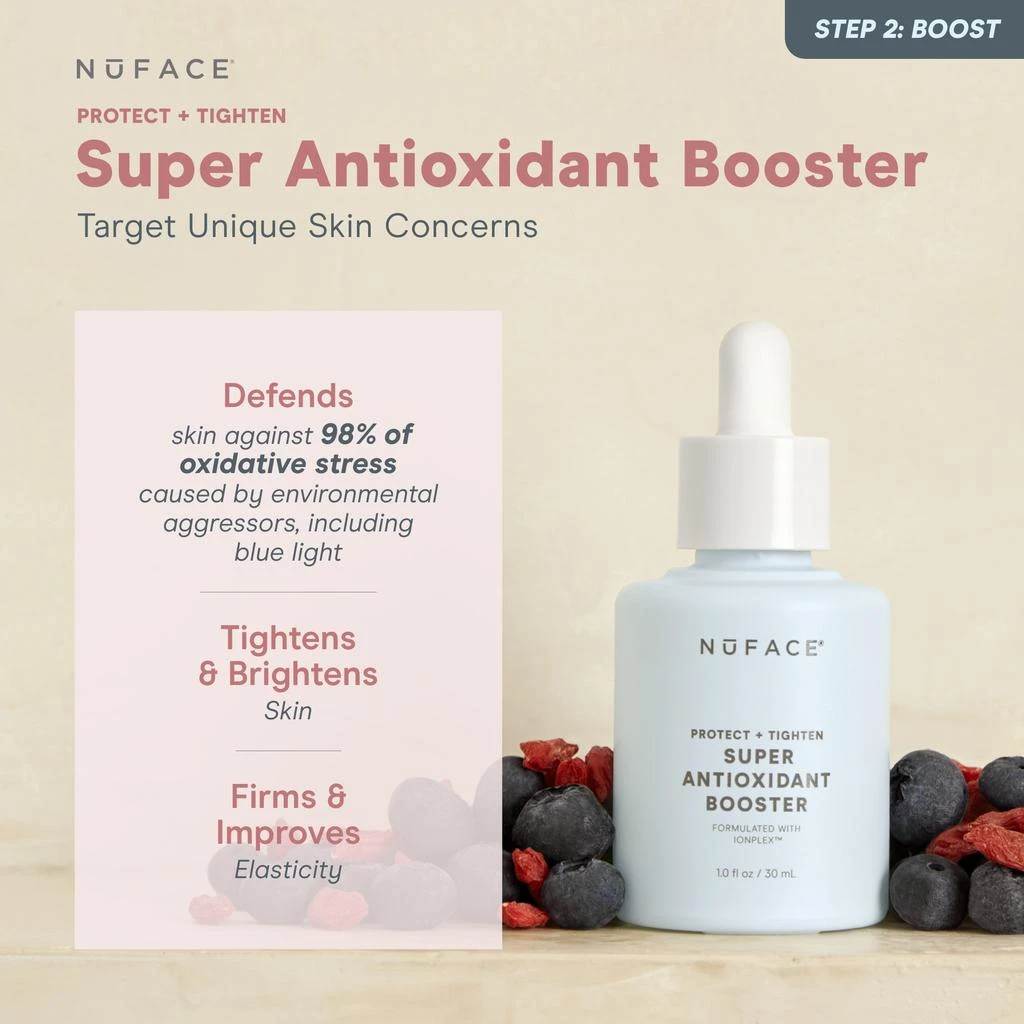 NuFACE NuFACE Protect and Tighten Super Antioxidant Booster Serum 30ml 7