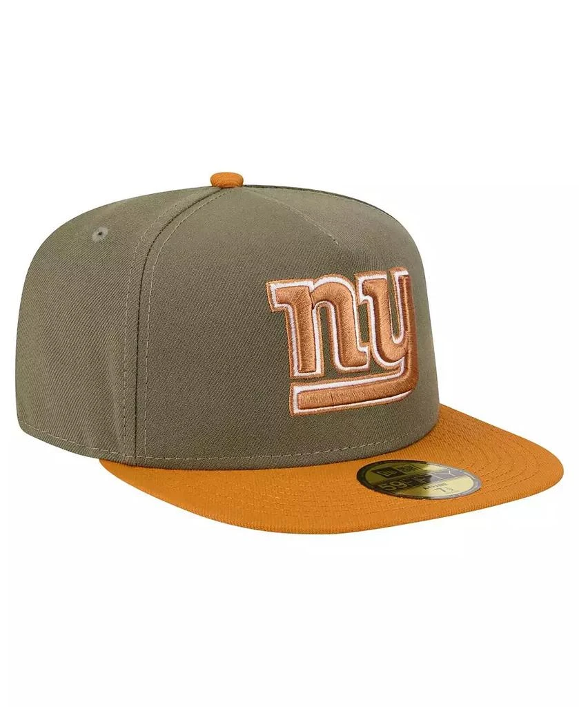 New Era Men's Olive/Brown New York Giants Color Pack A-Frame 59FIFTY Fitted Hat 2