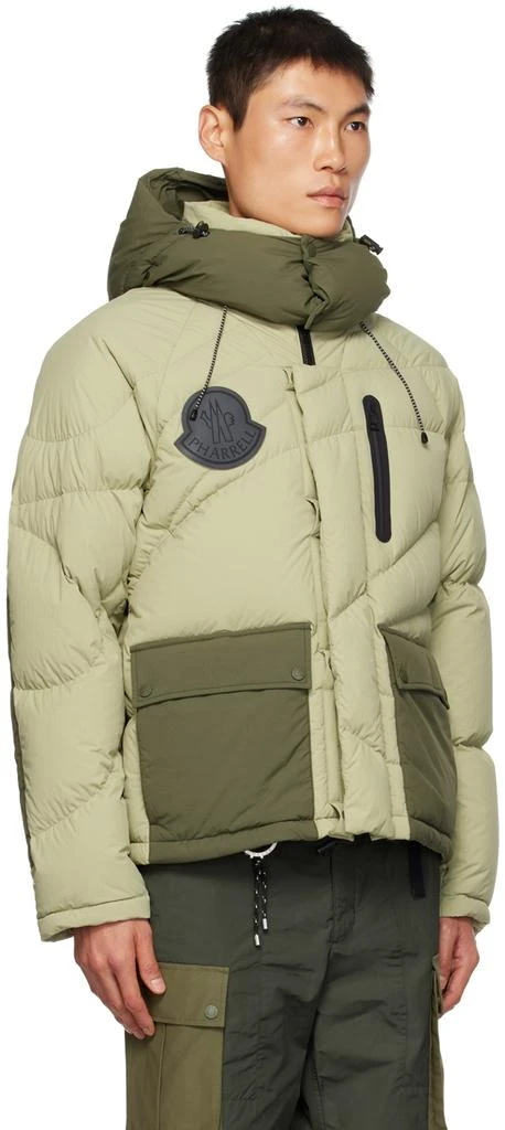 Moncler Moncler x Pharrell Williams Green & Khaki Chestnut Down Jacket 2