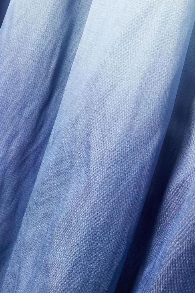 【VINCE】gathered ombre cotton-blend ミディ スカート Vince Gathered ombré cotton-blend midi skirt - Dresses