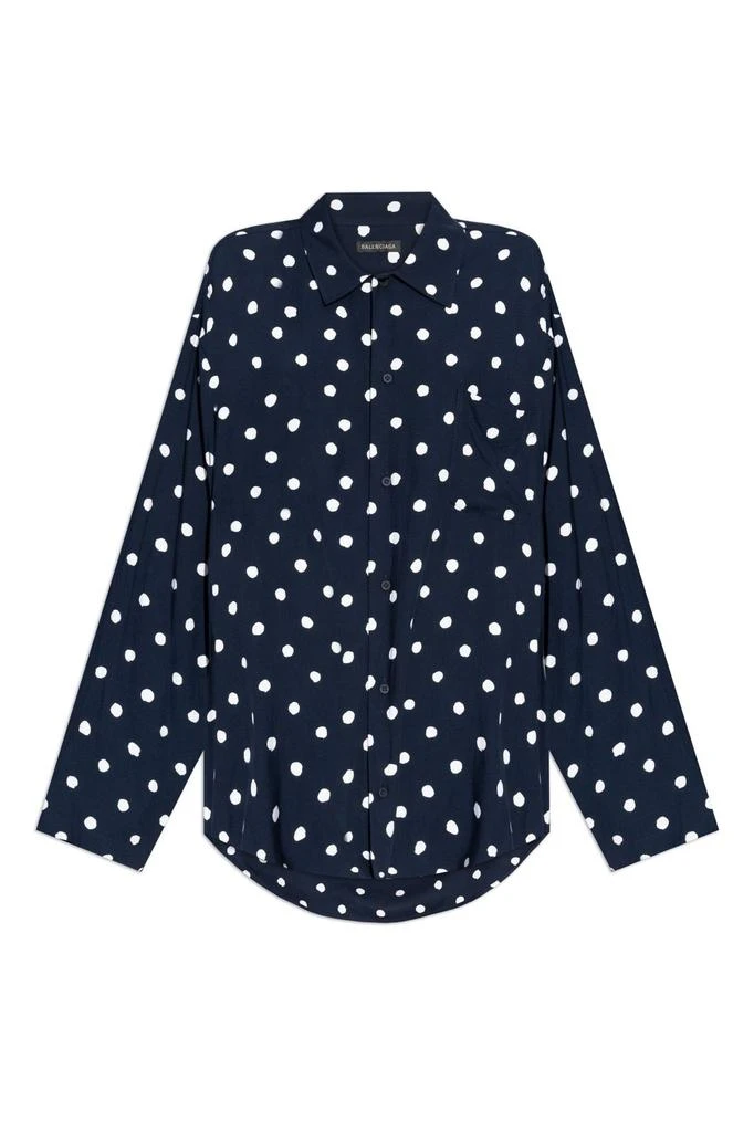 Balenciaga Balenciaga Polka Dot Long-Sleeved Shirt 1