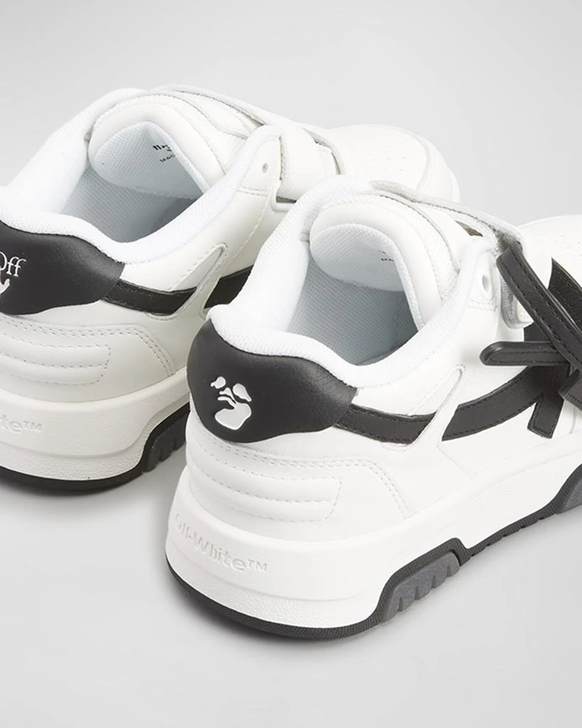 Off-White Kid's Out Of Office Leather Sneakers, Size Toddler/Kids 4