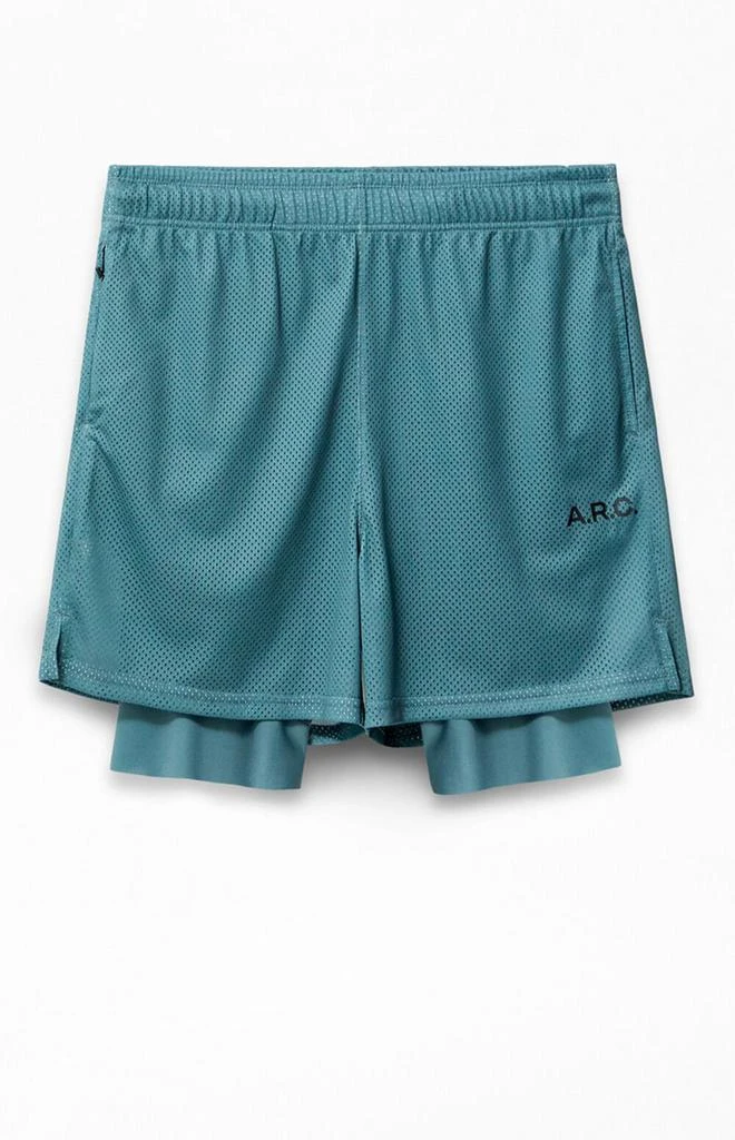 A.R.C. Active Green Mesh 2 in 1 Shorts