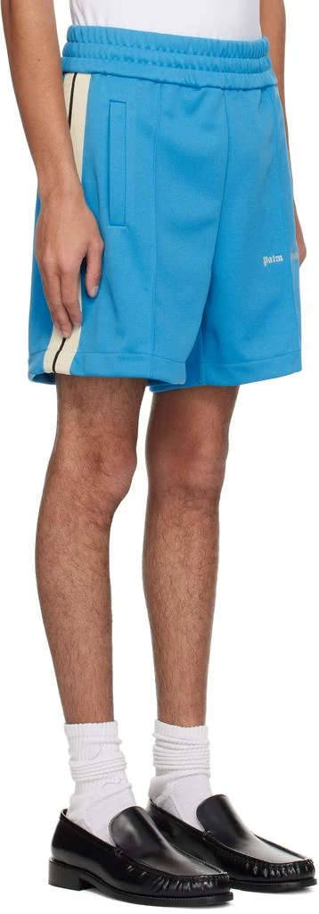 Palm Angels Blue Classic Logo Track Shorts 2