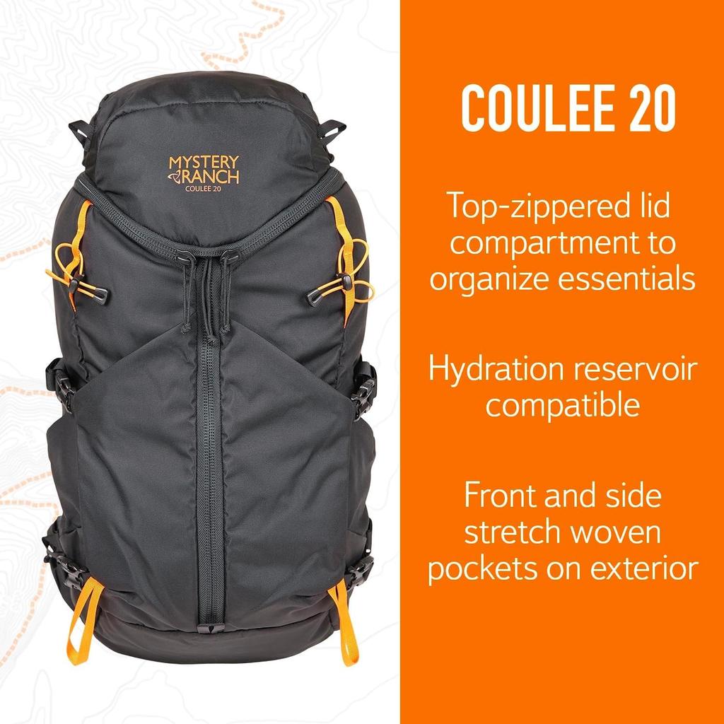 Mystery Ranch Mystery Ranch Coulee 20 Backpack – Lightweight Bag with Micro-Adjusting Trail Yoke – Noble Fir, 20L, S/M