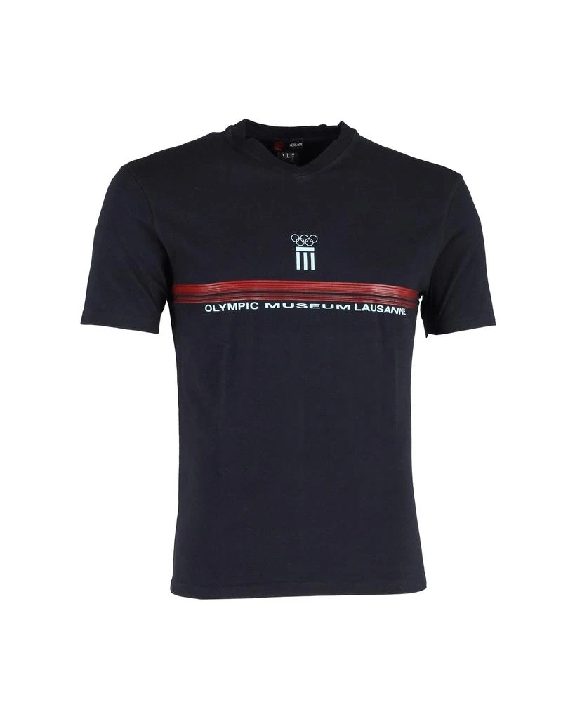 Versace Versace Olympic Museum T-Shirt in Black Cotton 1