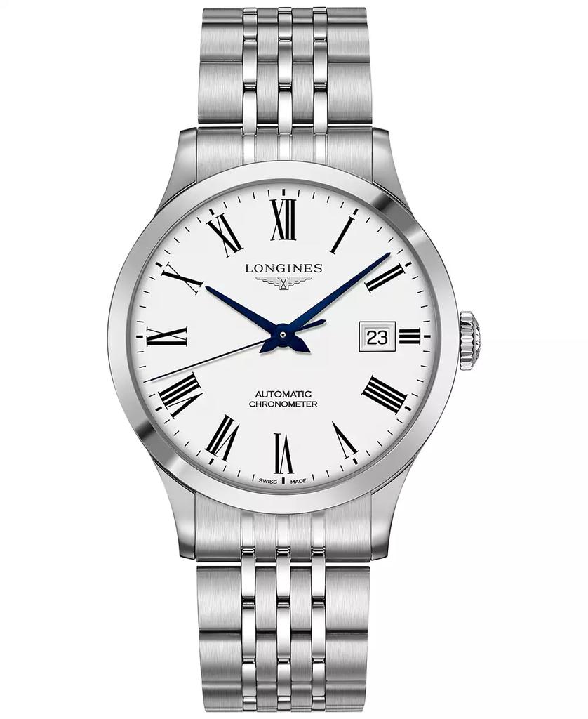 Longines Men
s Swiss Automatic Record Collection Stainless Steel Bracelet Watch 40mm