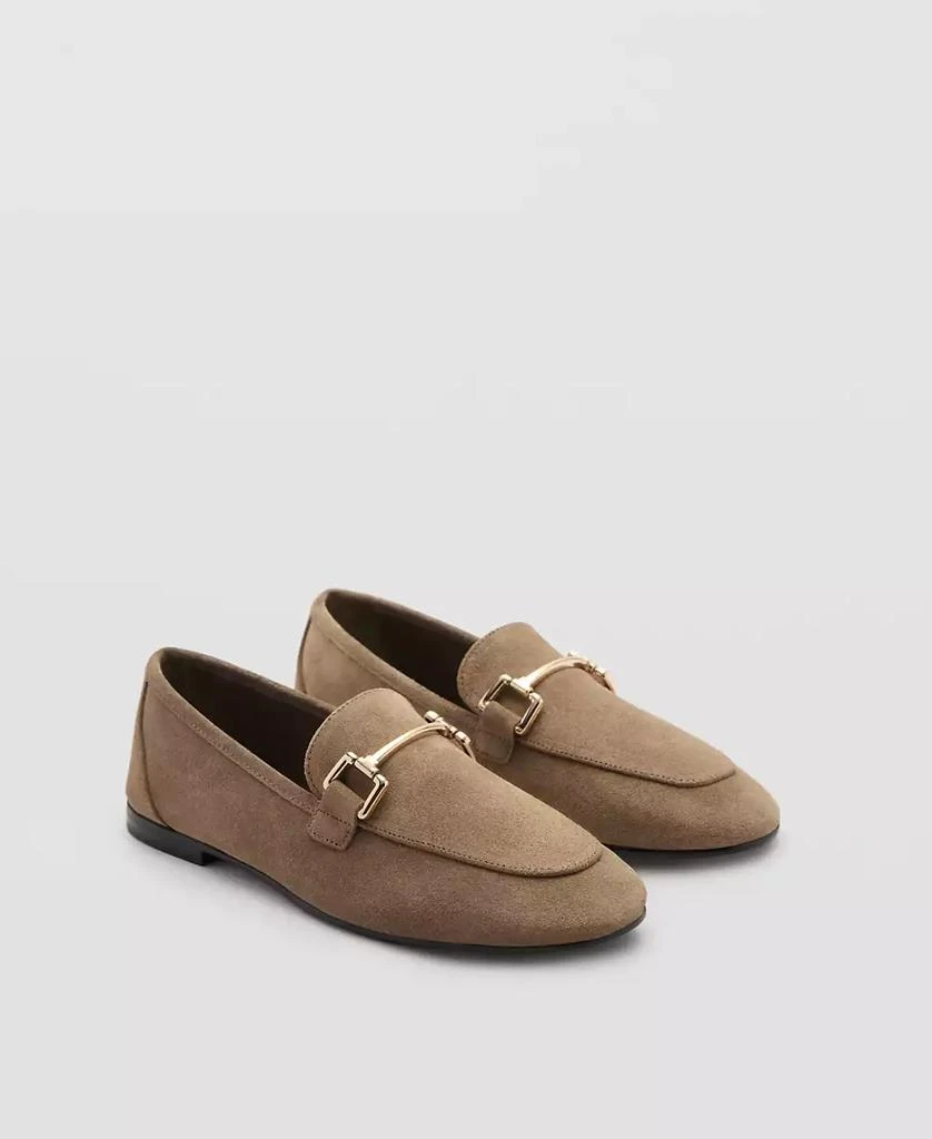 Mango Women's Suede Leather Moccasins 1