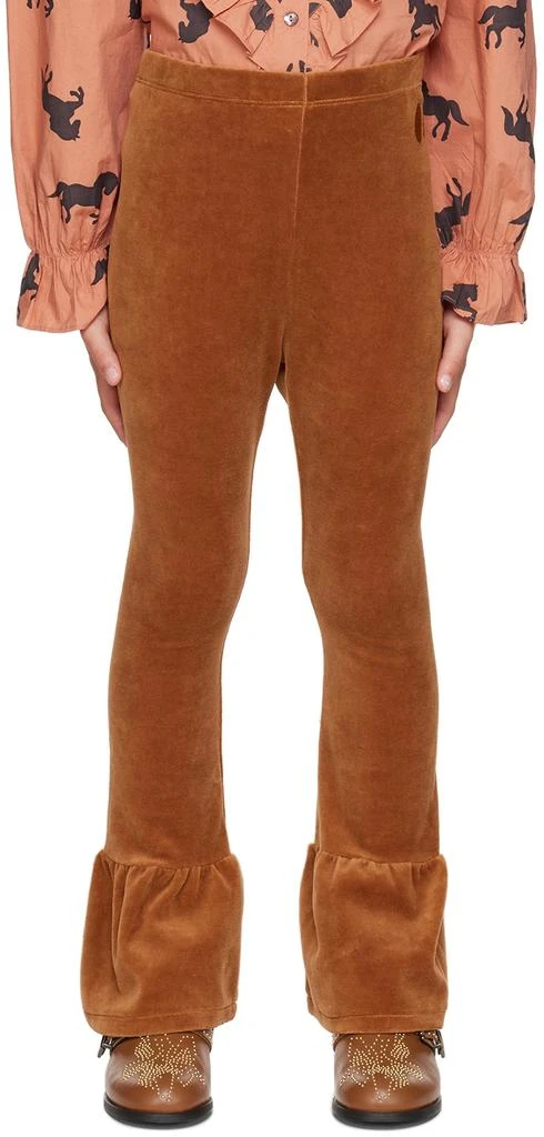 maed for mini Kids Brown Glorious Grizzly Bear Trousers