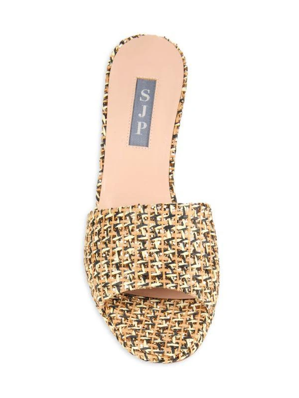 SJP by Sarah Jessica Parker Kit Raffia Wedge Mules 5